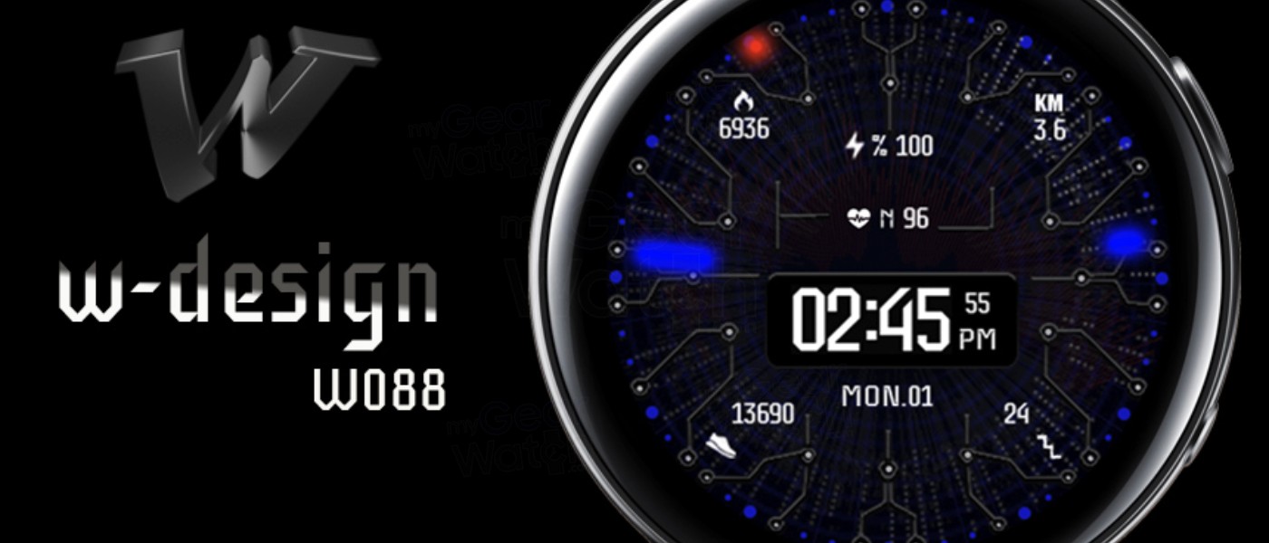 W-Design W088 Analog Digital 12H-24H