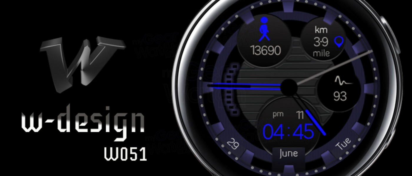 W-Design W051 Analog Digital 12H-24H