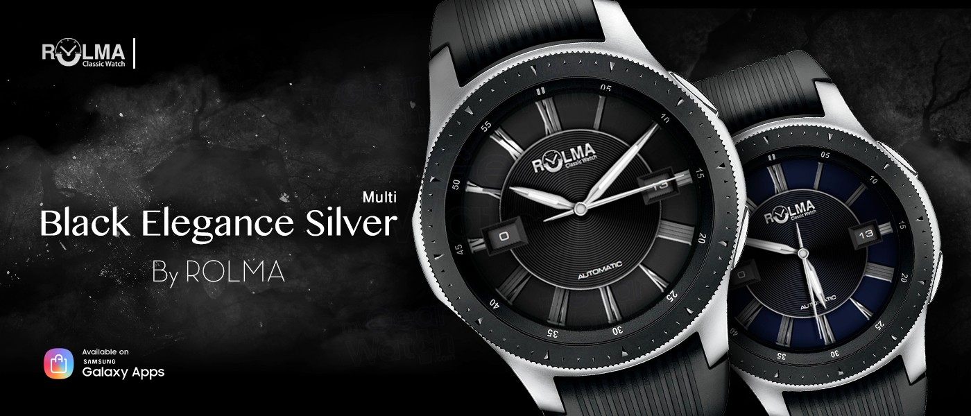 Rolma Black Elegance Silver Multi