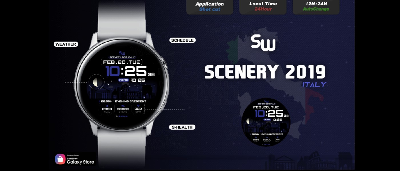 SamWatch Scenery 2019 Italy