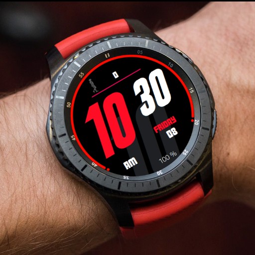 RK TIC WATCH RED (12HR-24HR)