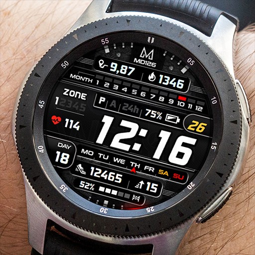 MD126 - Heart Rate Zones Watch face