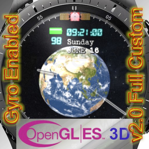 Planetary Clock 3D watch face