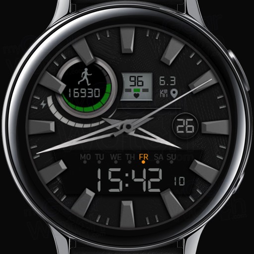W-Design W096 Analog Digital 12H-24H