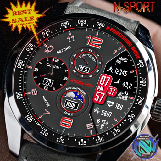 [N-SPORT 216] ULTRAVIEW DUALCLOCK WATCHFACE 